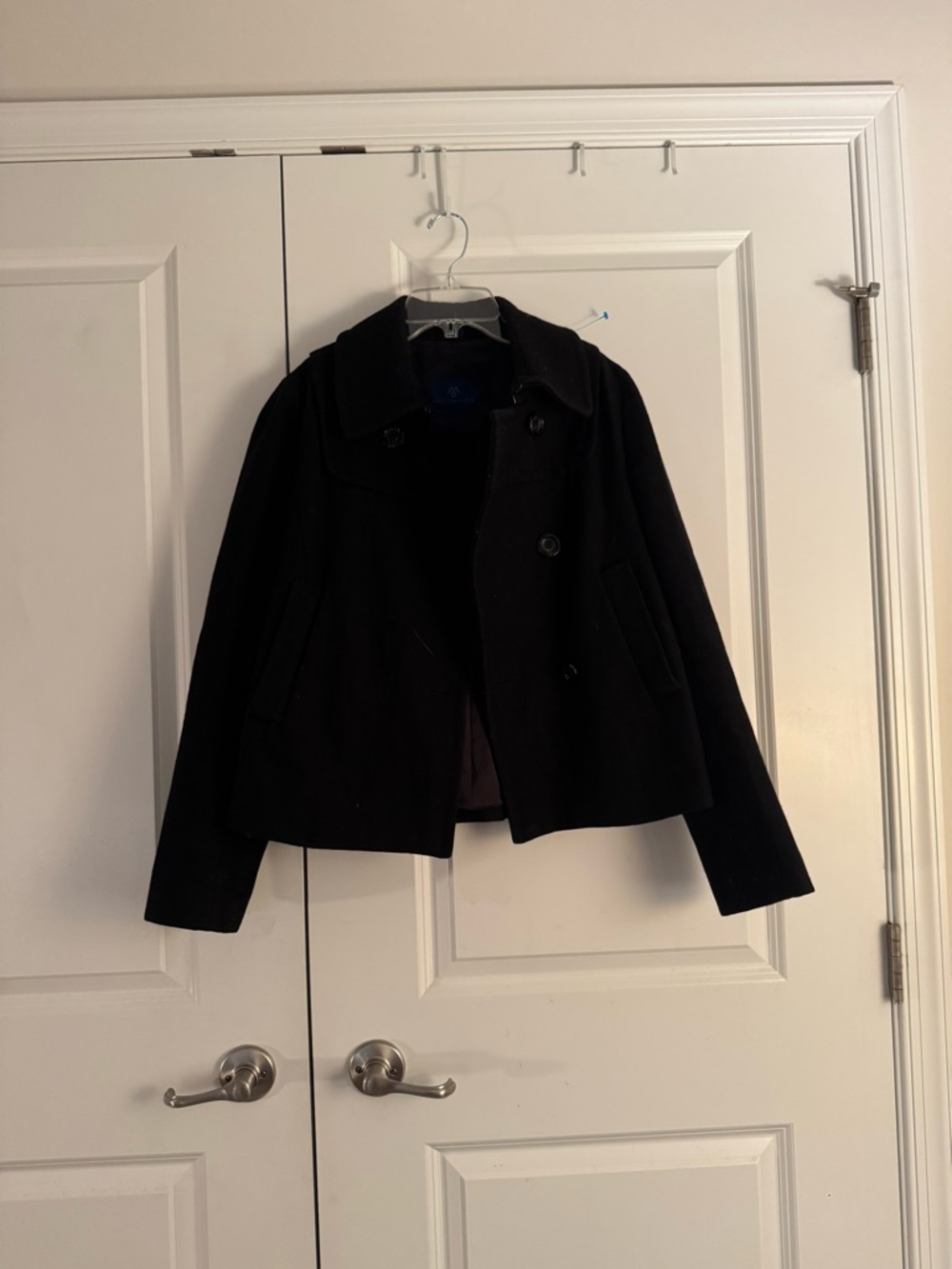 Women’s Martin + Osa Black Short Pea Coat size large